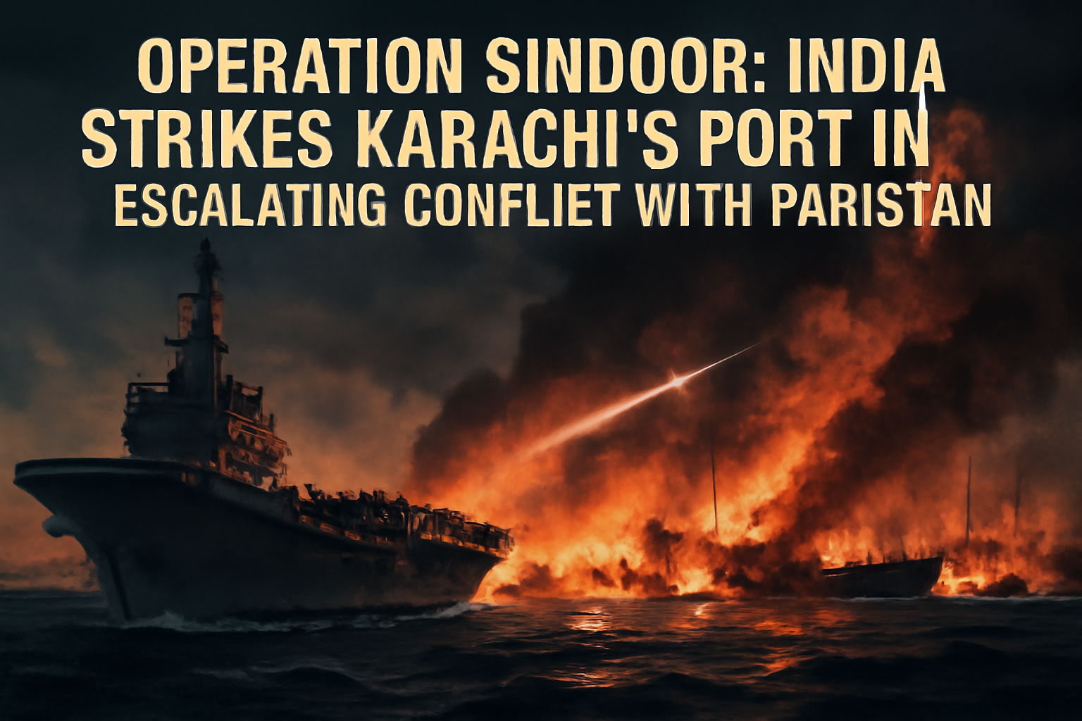 Indian Navy Strikes Karachi Port: A Bold Move in Escalating Tensions